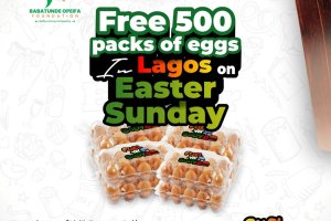 Free 500 Packs of Eggs in Lagos on Easter Sunday